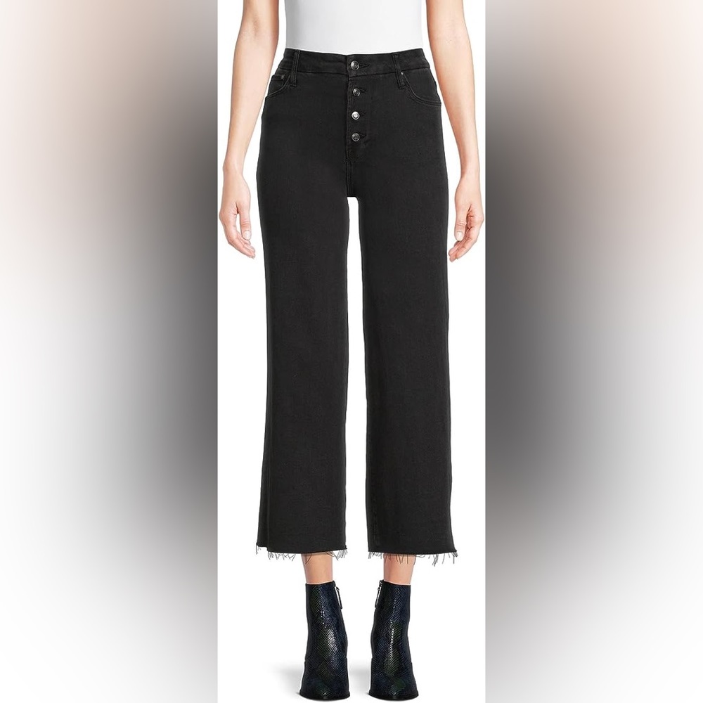 Time and Tru High Rise Culotte Black Jeans | NBW